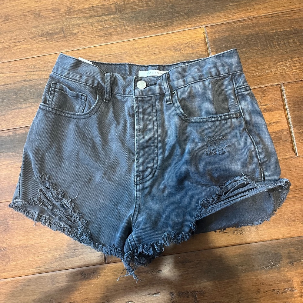Black Denim Women's Shorts